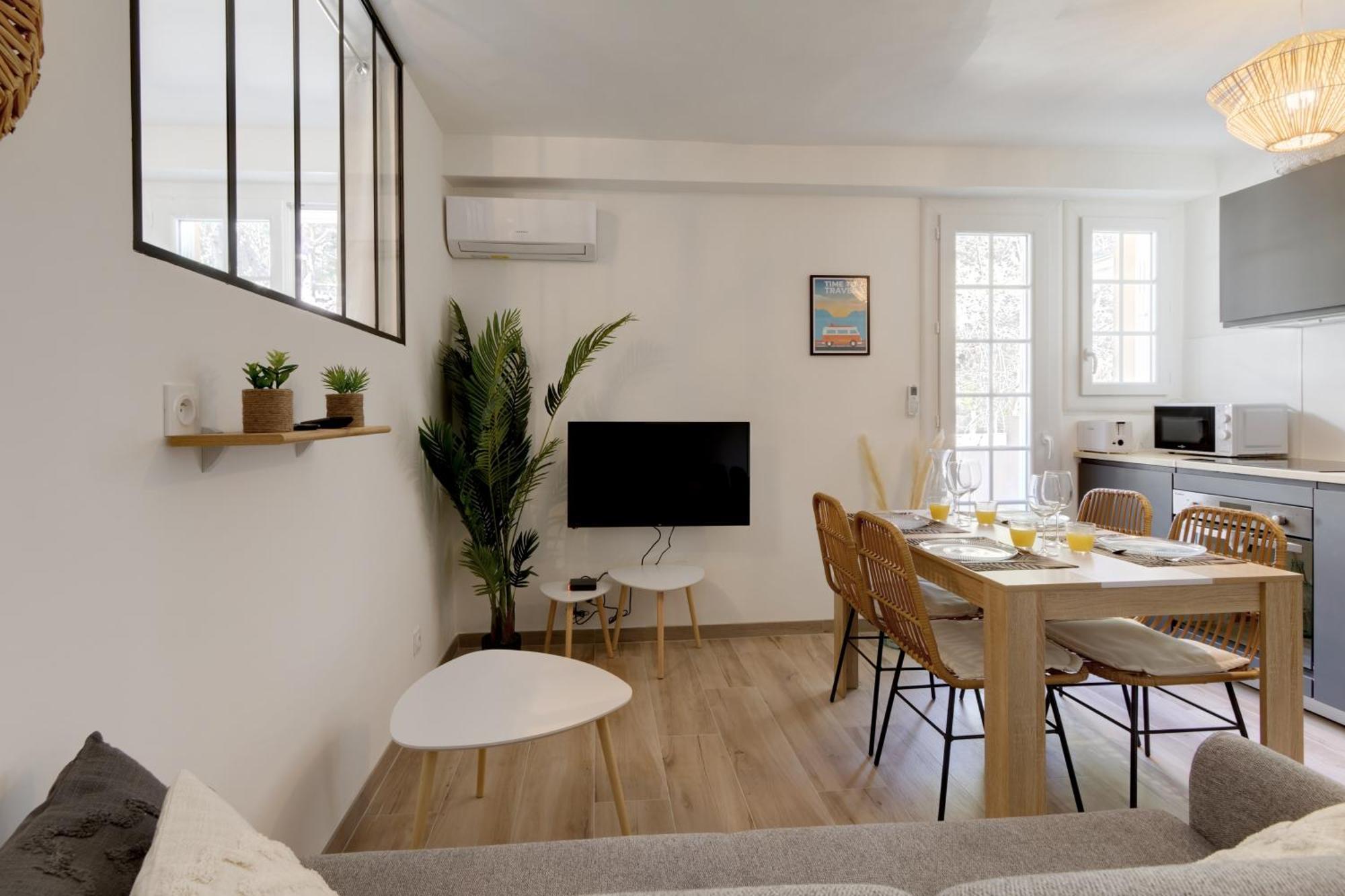 016- T2 Tropisme, Appart 1 Chambre,Clim,Wifi,Parking Montpellier Exterior photo